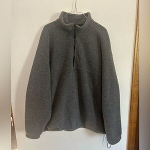 EBTEk by Eddie Bauer Men's Charcoal Half Zip-Up Sweater